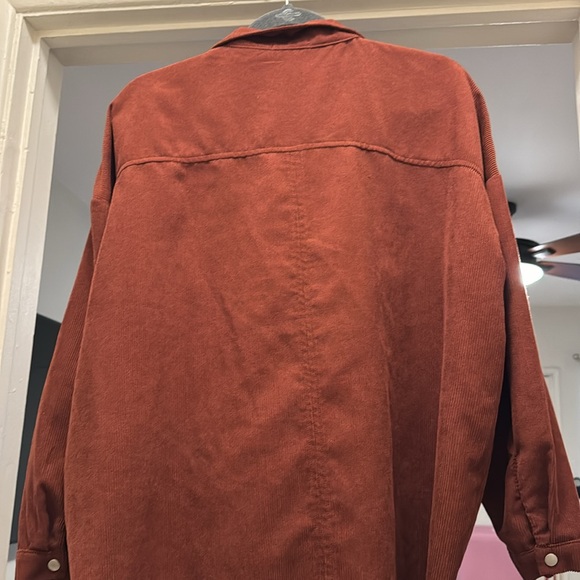 Rust corduroy over shirt/ shacket - Picture 4 of 4